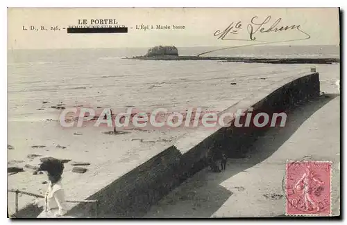 Cartes postales Le Portel L'Epi a Maree basse