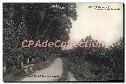 Cartes postales Montreuil sur Mer Promenade des Remparts