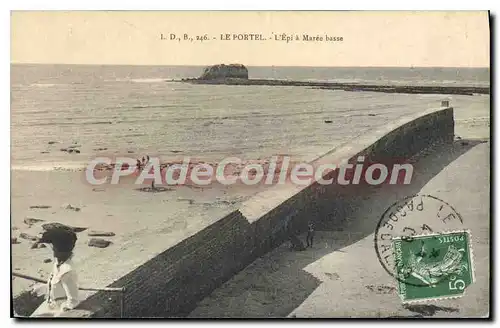 Cartes postales Le Portel L'Epi a Maree basse