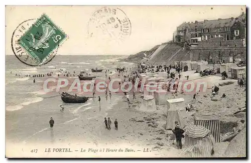 Ansichtskarte AK Le Portel La Plage Heure du Bain