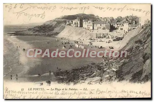 Cartes postales Le Portel La Plage et les Falaises