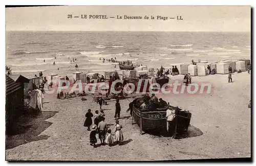 Ansichtskarte AK Le Portel La Descente de la Plage