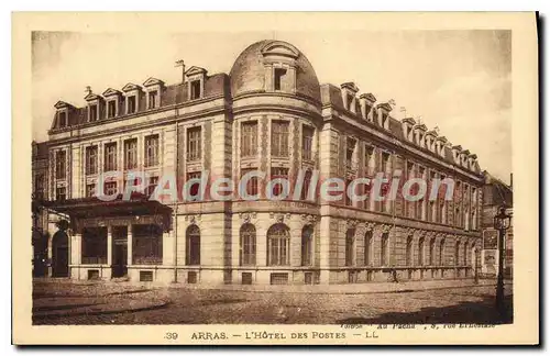 Cartes postales Arras l'Hotel des Postes