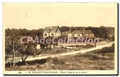 Cartes postales Le Touquet Paris Plage Villas a l'entree de la Foret