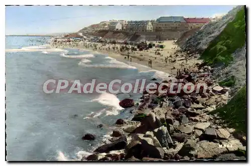 Cartes postales Le Portel Pas de Calais Les Rochers et la Plage � Mar�e Haute