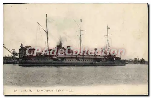 Cartes postales Calais Le bateau Guichen � Quai