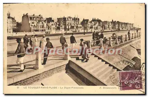 Ansichtskarte AK Le Touquet Paris Plage La Digue Promenade