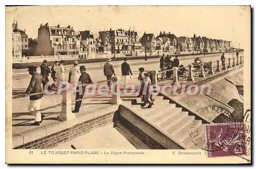 Cartes postales Le Touquet Paris Plage La Digue Promenade