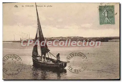 Cartes postales Calais Bateau de peche