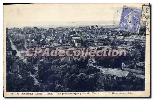 Cartes postales Le Touquet Paris Place Vue panoramique prise du Phare