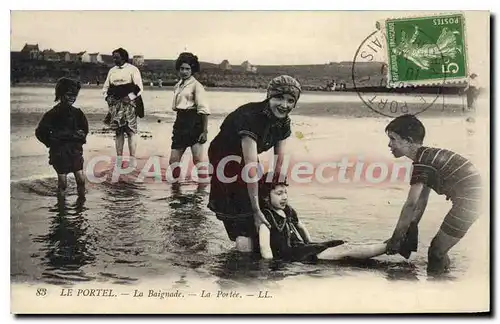 Cartes postales Le Portel La Baignade la port�e