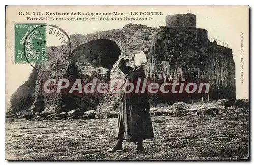 Ansichtskarte AK Environs de Boulogne sur Mer Le Portel fort de l'Heurt 1804 Napol�on 1er