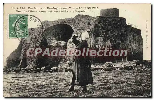 Cartes postales Environs de Boulogne sur Mer Le Portel fort de l'Heurt 1804 Napol�on 1er