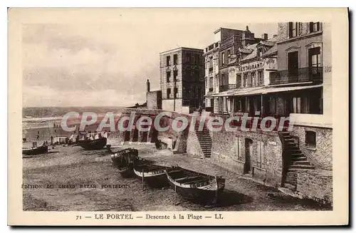 Cartes postales Le Portel Descente a la Plage