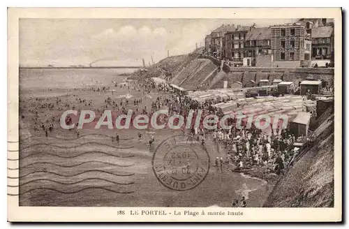 Cartes postales Le Portel la plage � Maree Haute