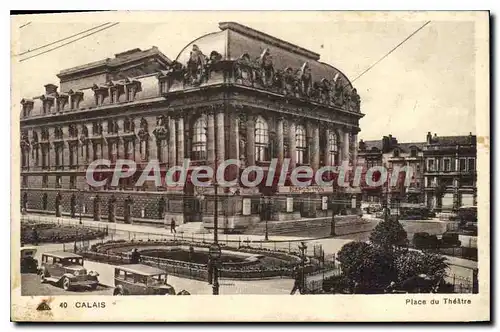 Cartes postales Calais place du Theatre