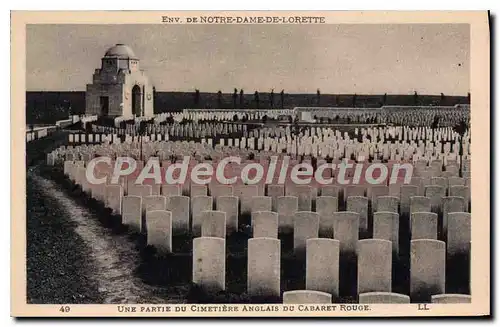 Cartes postales Env de Notre Dame de Lorette Une Partie du Cimetiere Anglais du Cabaret Rouge