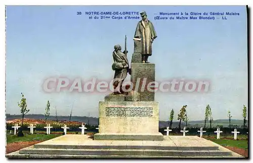 Cartes postales Notre Dame de Lorette monument a la Gloire du general Maistre et du 21me Corps d'Armee oeuvre du