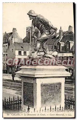 Ansichtskarte AK Calais le monument de cavet