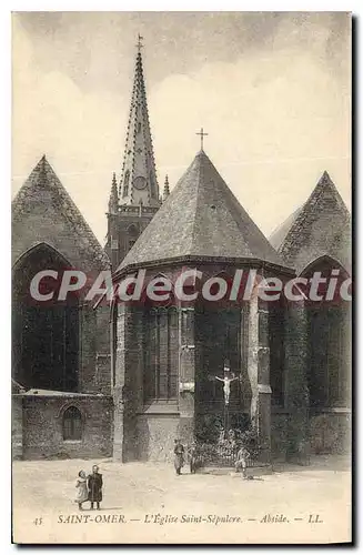 Cartes postales Saint Omer l'eglise Saint Sepulcre Abside