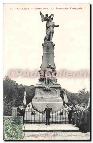 Ansichtskarte AK Calais Monument du Souvenir Francais