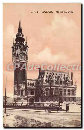 Cartes postales Calais hotel de ville