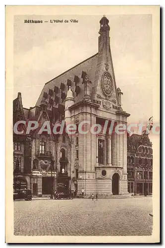 Cartes postales Bethune l'hotel de ville