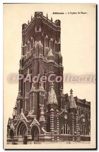 Cartes postales Bethune l'eglise St Vaast