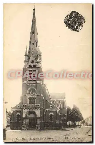 Ansichtskarte AK Arras l'eglise des Ardents