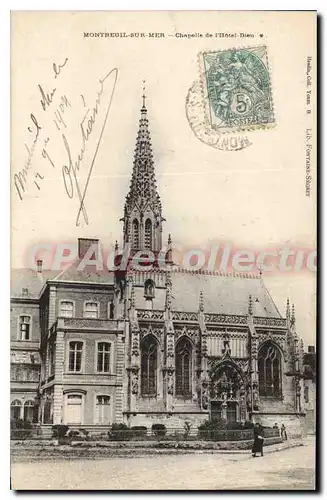 Cartes postales Montreuil sur Mer Chapelle de l'hotel Dieu