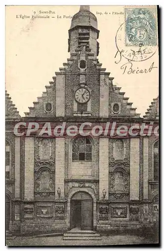 Cartes postales Saint Pol l'eglise paroissiale le Portail