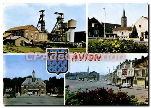 Cartes postales moderne Avion Pas de Calais Rond Point Jean Jaures la Nairie Place Ferrer