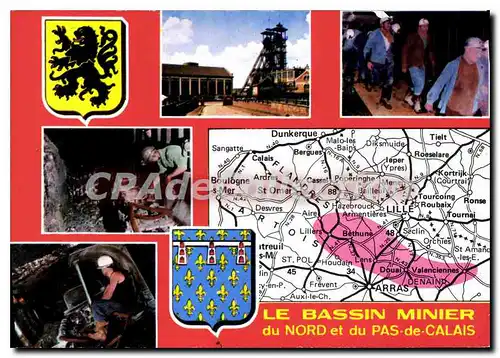 Cartes postales moderne Le Bassin Minier du Nord et du Pas de Calais la Mine en Activite