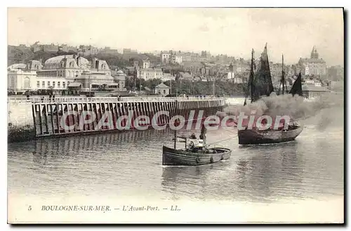 Ansichtskarte AK Boulogne sur Mer l'Avant port