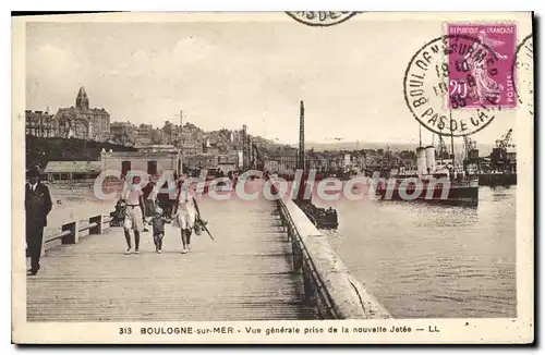 Cartes postales Boulogne sur Mer vue generale prise de la Nouvelle Jetee