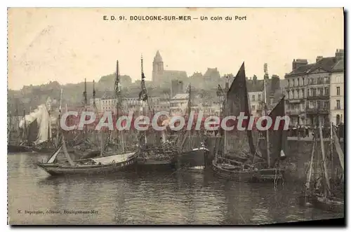 Cartes postales Boulogne sur Mer un coin du Port