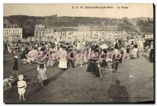 Cartes postales Boulogne sur Mer la plage