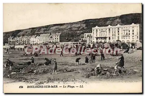 Cartes postales Boulogne sur Mer la plage