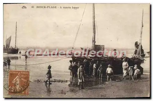 Cartes postales Berck Plage � maree basse