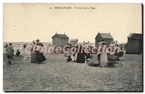 Cartes postales Berck Plage un coin de la plage