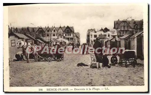 Cartes postales Berck Plage Descente � la plage