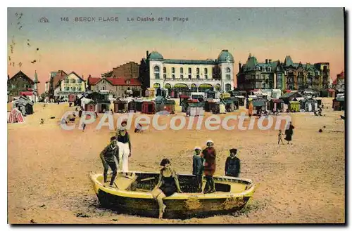 Cartes postales Berck Plage le casino et la plage