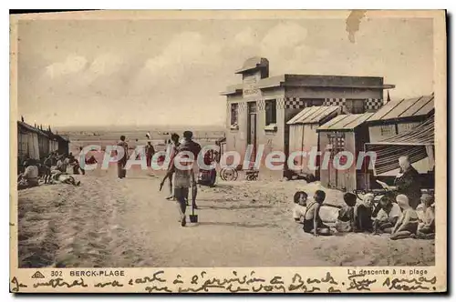 Cartes postales Berck Plage la Descente � la plage