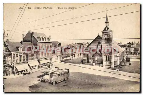 Cartes postales Berck Plage place de l'eglise