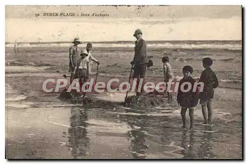 Ansichtskarte AK Berck Plage jeux d'enfants