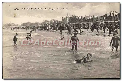 Cartes postales Berck Plage la plage � Maree haute