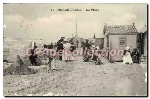 Cartes postales Berck Plage la plage ch�teau de sable