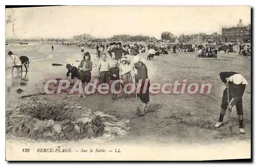 Cartes postales Berck Plage sur le sable