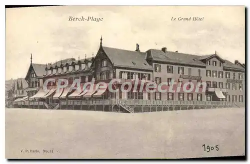 Cartes postales Berck Plage le grand hotel