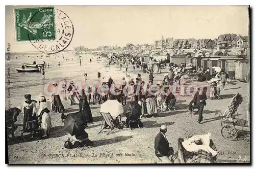 Cartes postales Berck Plage la plage � Mer haute